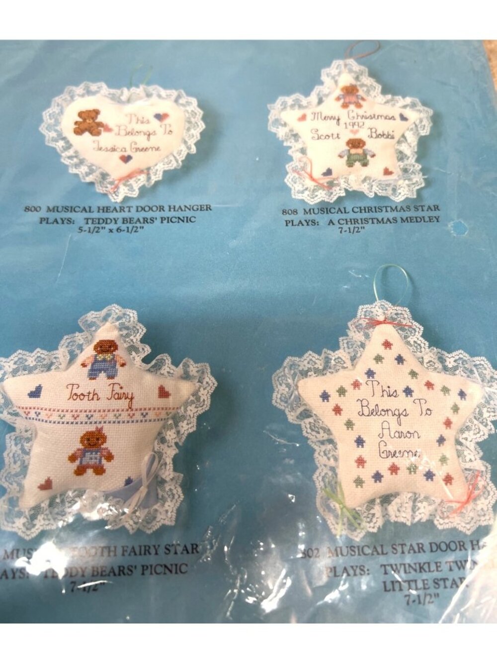 Sandi Phipps Musical Counted Cross Stitch Kit - Christmas Star Design